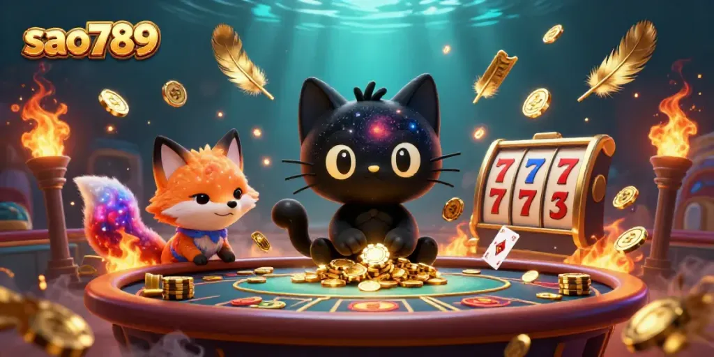 Experience exciting gameplay at sao789 with vibrant characters and dynamic casino elements.