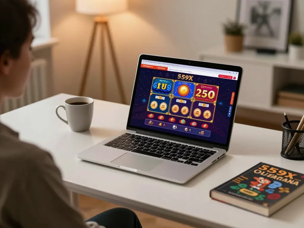 A player engaging with the 559X online casino interface for an exciting gaming experience.