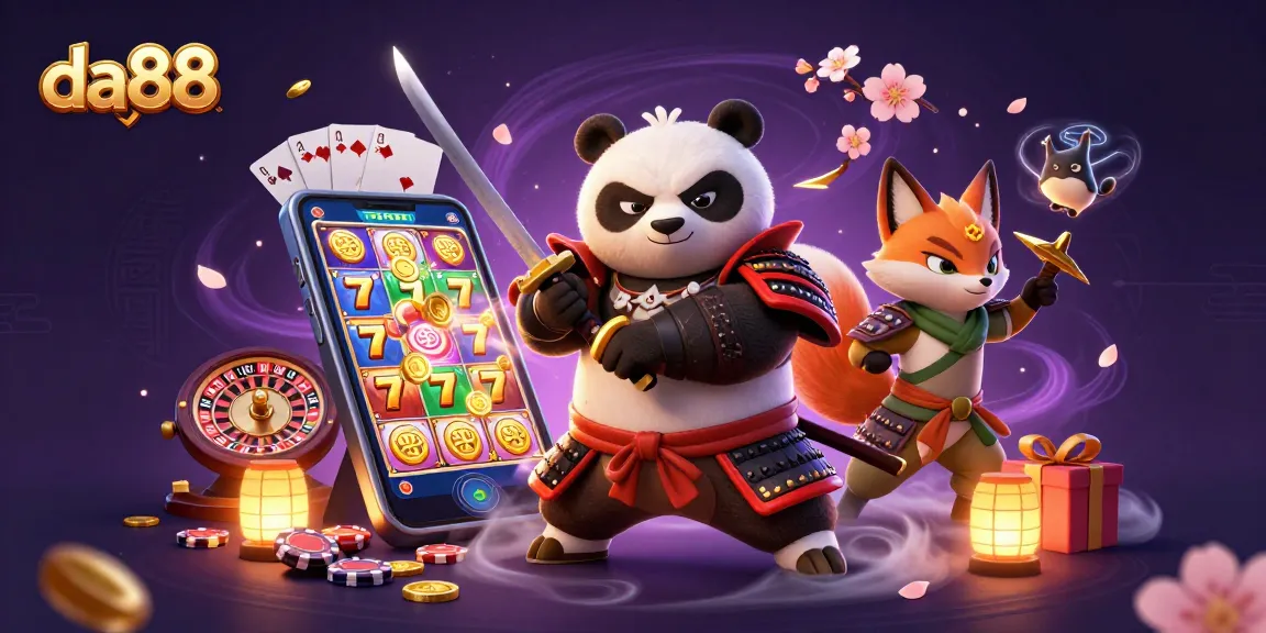 Play slots for big wins at da88 with immersive 3D characters and vibrant casino elements