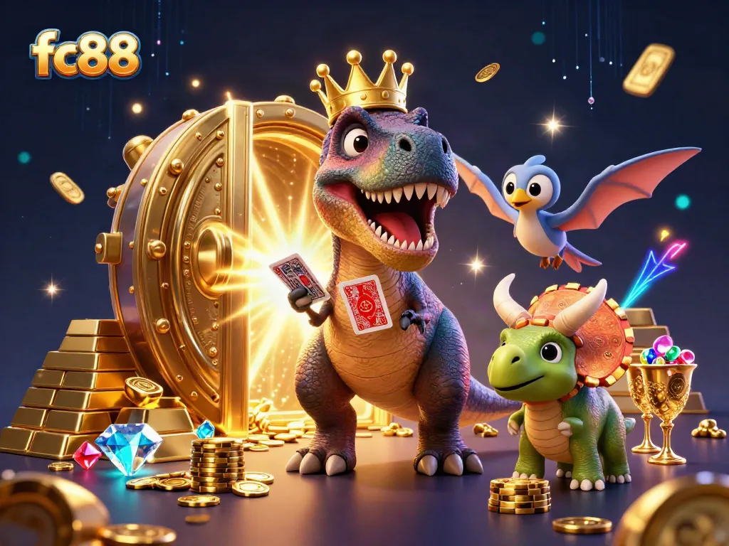 Engage in thrilling gameplay at fc88 with vibrant characters and rich casino elements.