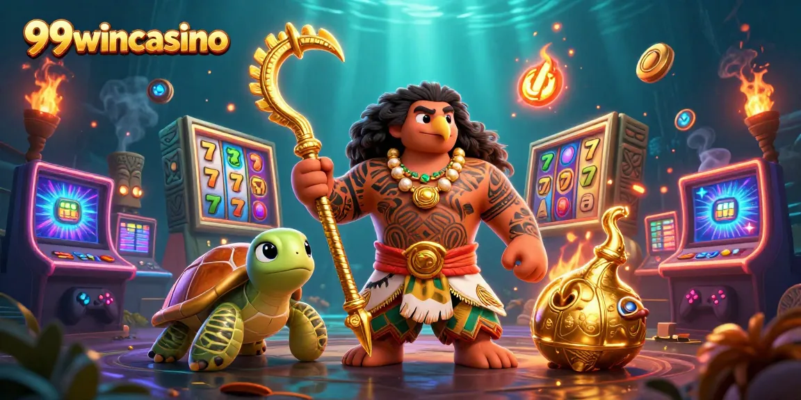 Experience the thrill of winning with 99wincasino's vibrant slot game scene and characters.