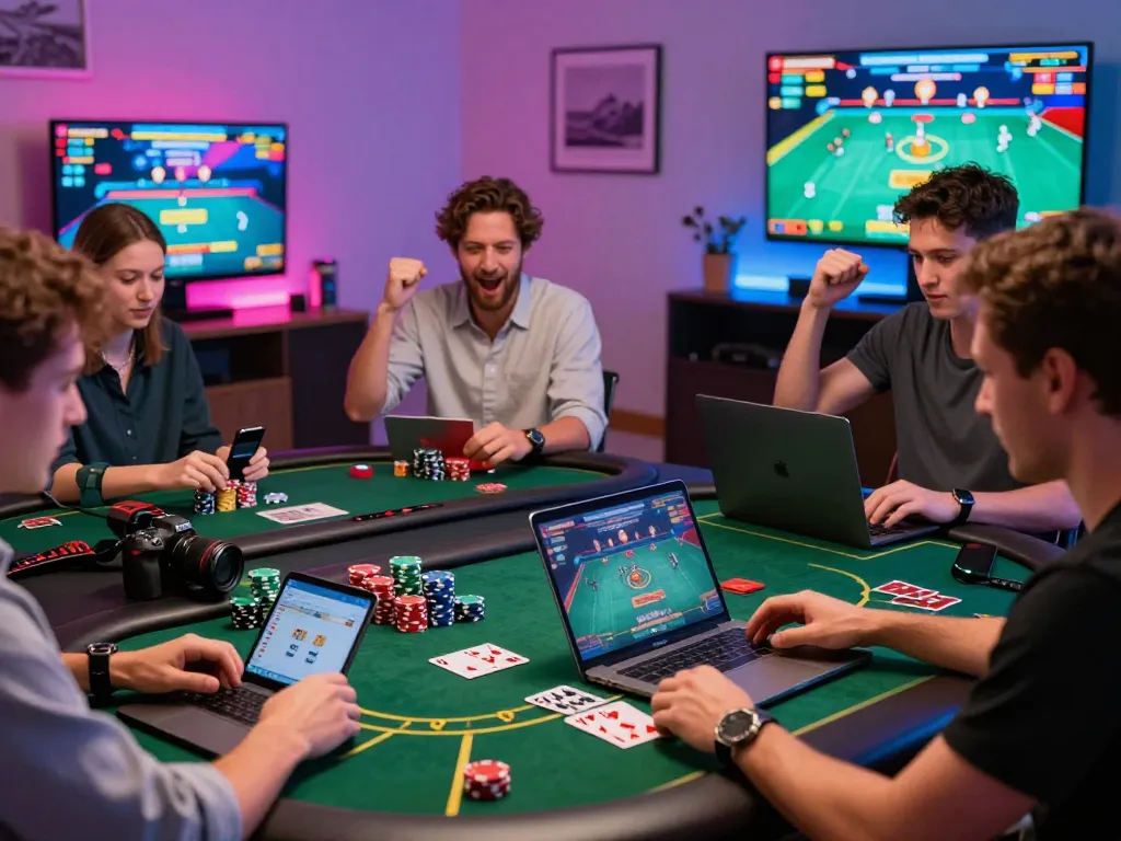 Exciting gaming experience at 887bet with players enjoying online casino games.
