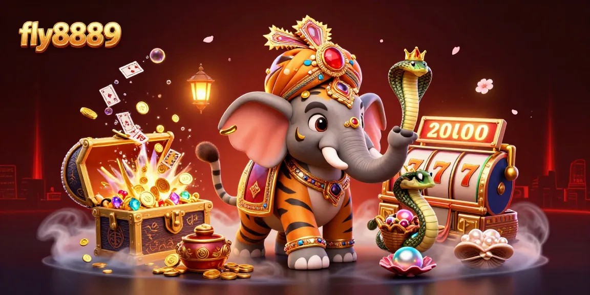 Experience thrilling gameplay at fly8889 with vibrant elements of a cartoon casino adventure.