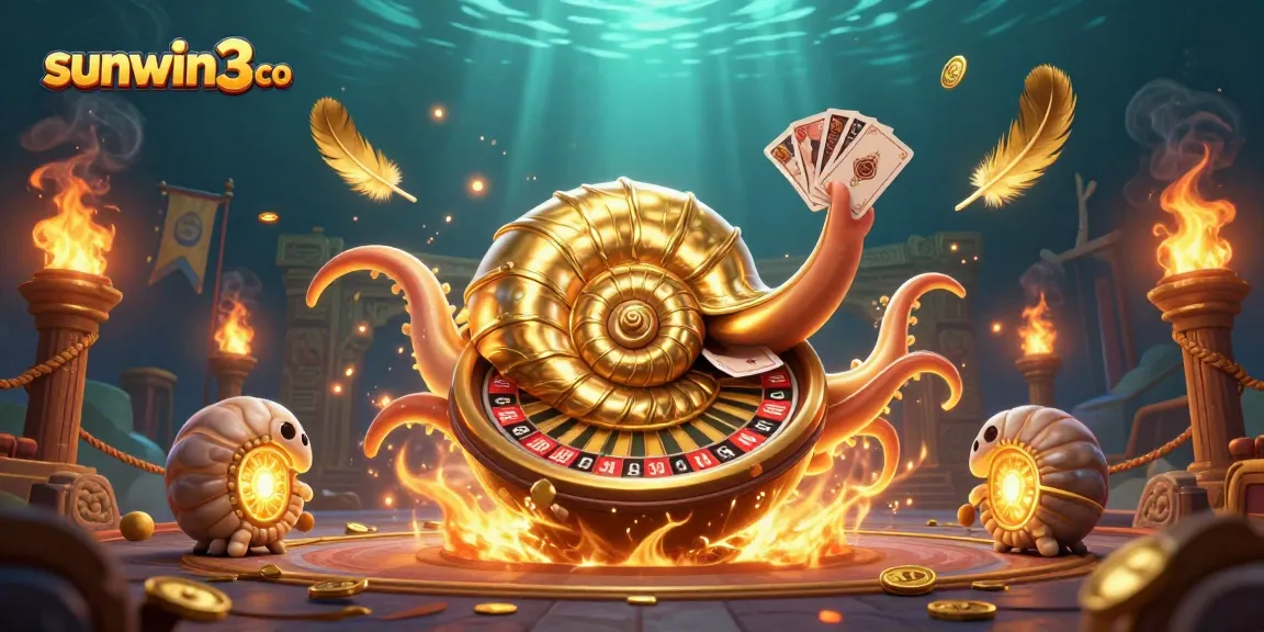 Engaging 3D casino scene depicting the sunwin3 co logo within a vibrant game environment.
