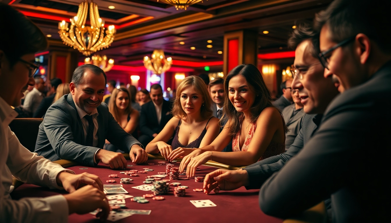 Joueurs concentrés dans un casino en ligne le plus payant, mettant en avant une ambiance de haute mise.