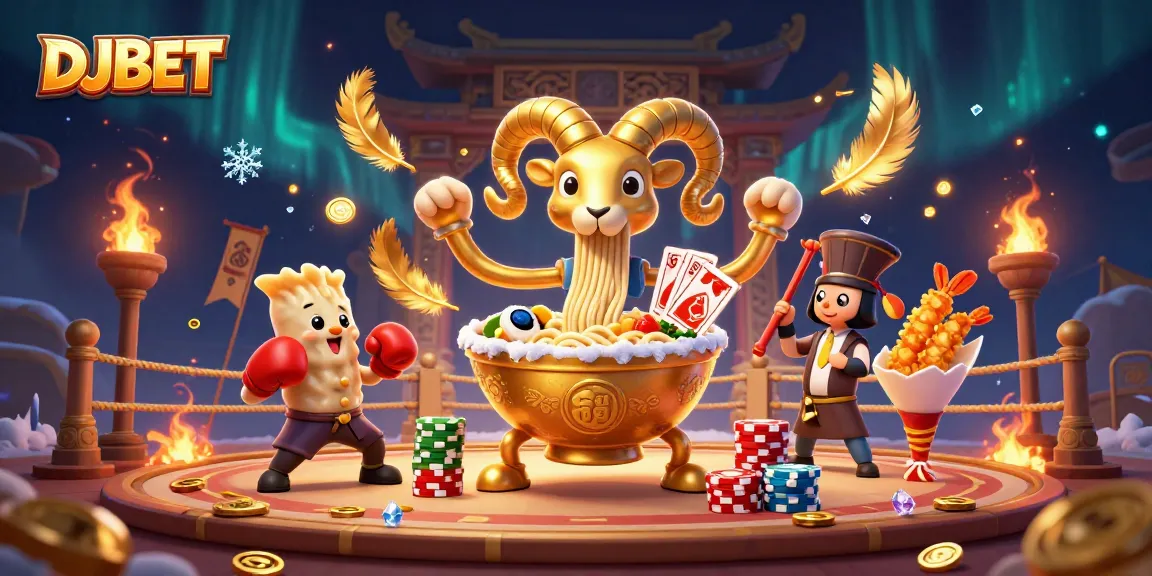 DJBET features a vibrant casino scene with dynamic characters and engaging game elements.
