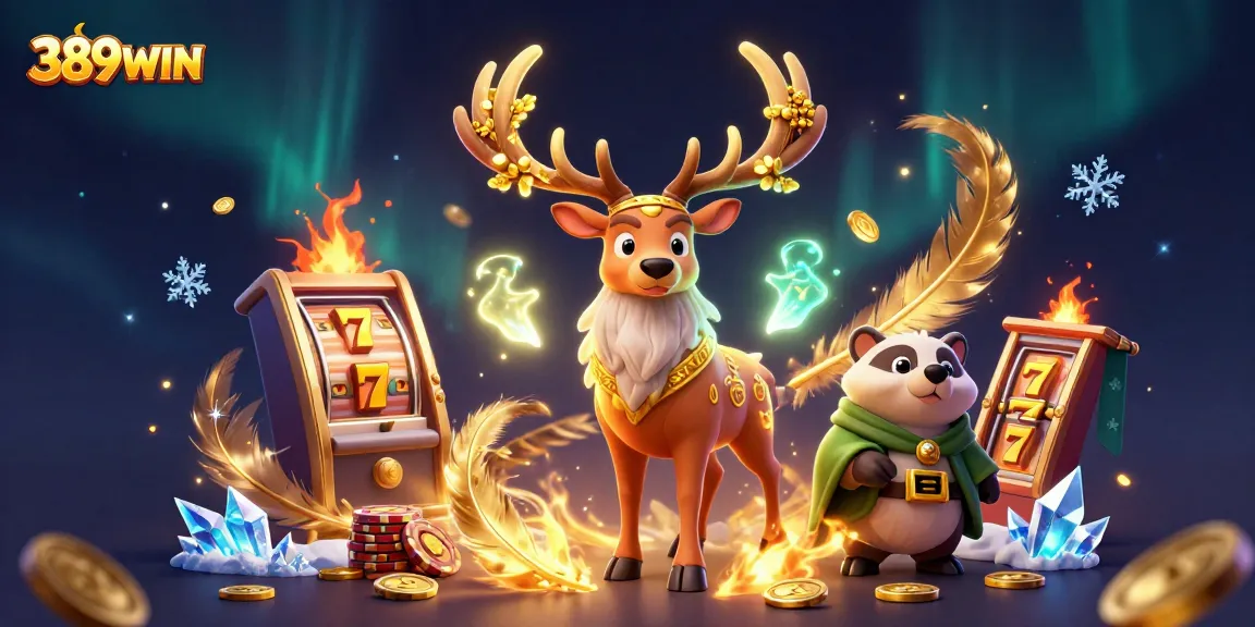 Engage with the excitement of 389WIN slots featuring mystical characters and golden gaming elements.