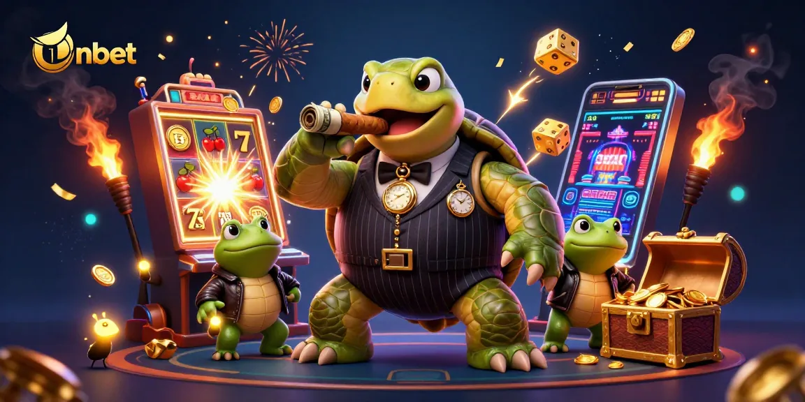 Experience nbet excitement with a unique casino scene featuring vibrant characters, slot machines, and dynamic elements.