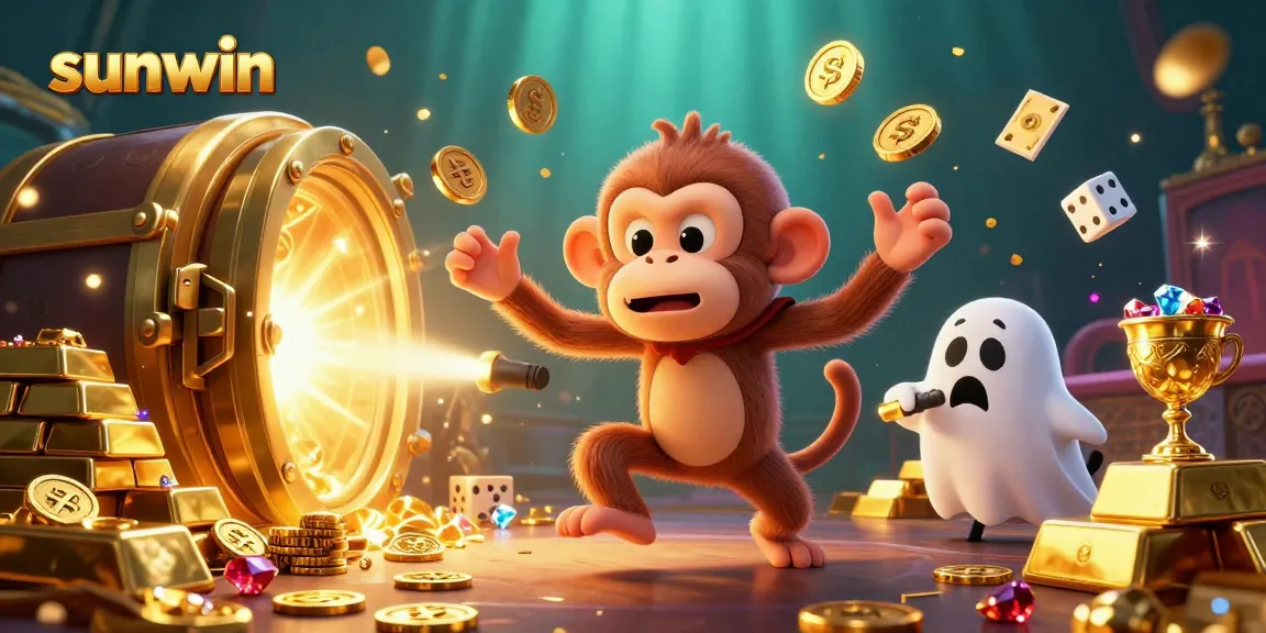 Join the adventure at sunwin as a mischievous monkey haunts a treasure-filled casino.