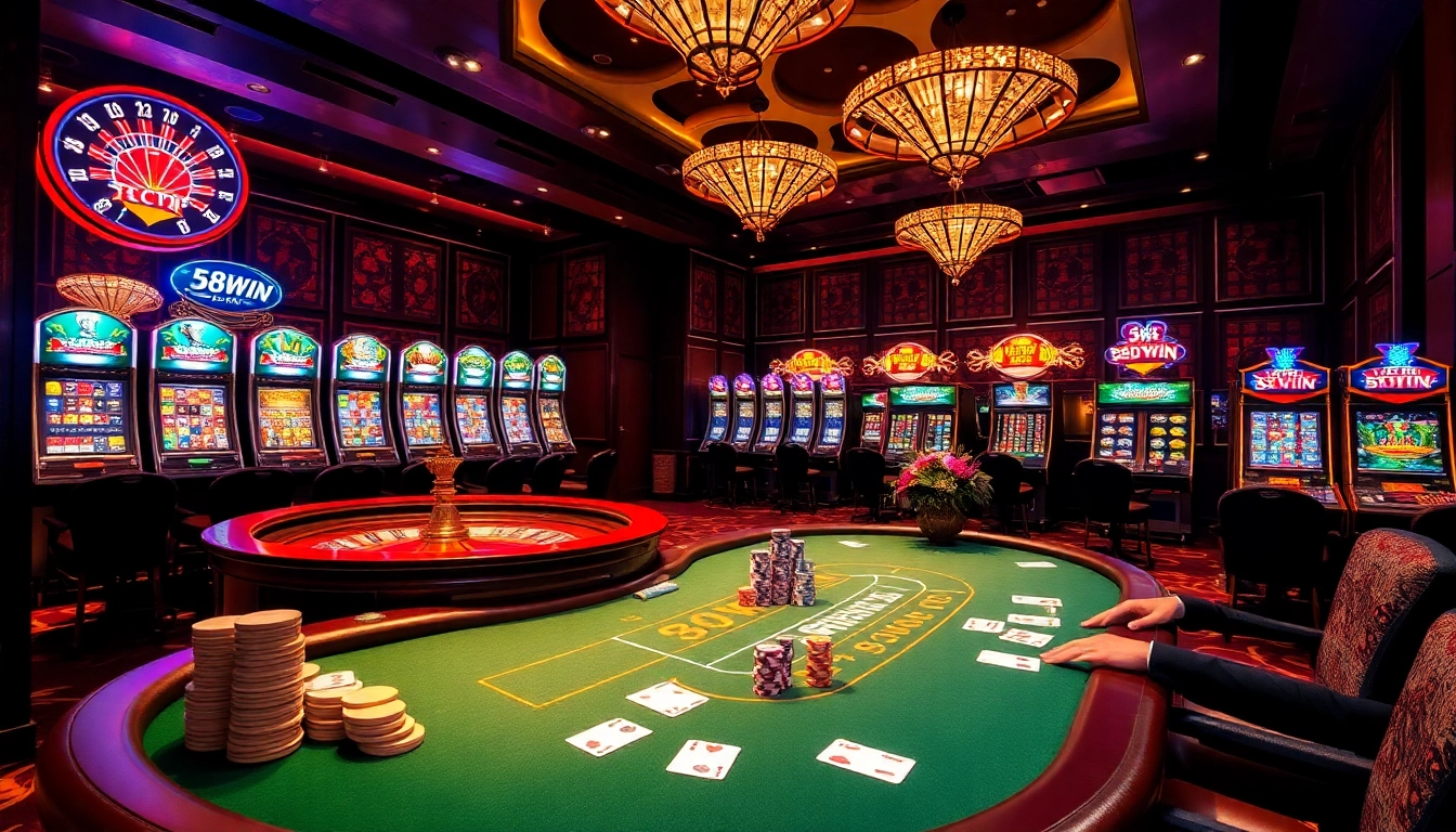 Experience thrilling gameplay at 58WIN with vibrant tables and exciting slots.