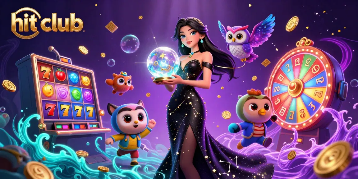 Win big at the hit club with vibrant slot reels and glowing jackpot symbols