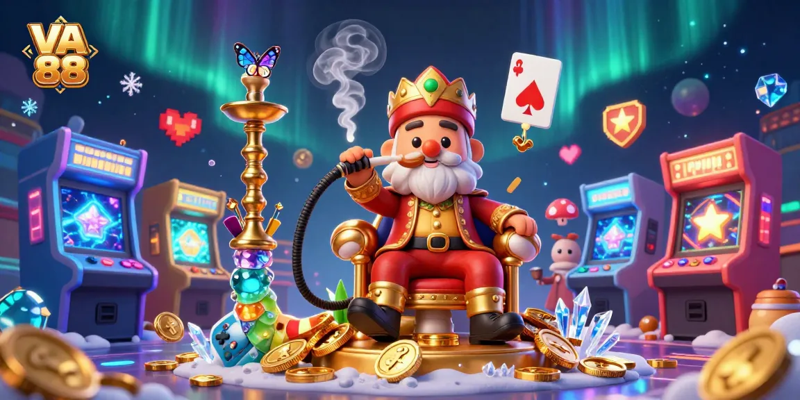 VA 88 showcases a vibrant casino scene filled with animated characters and gaming elements.
