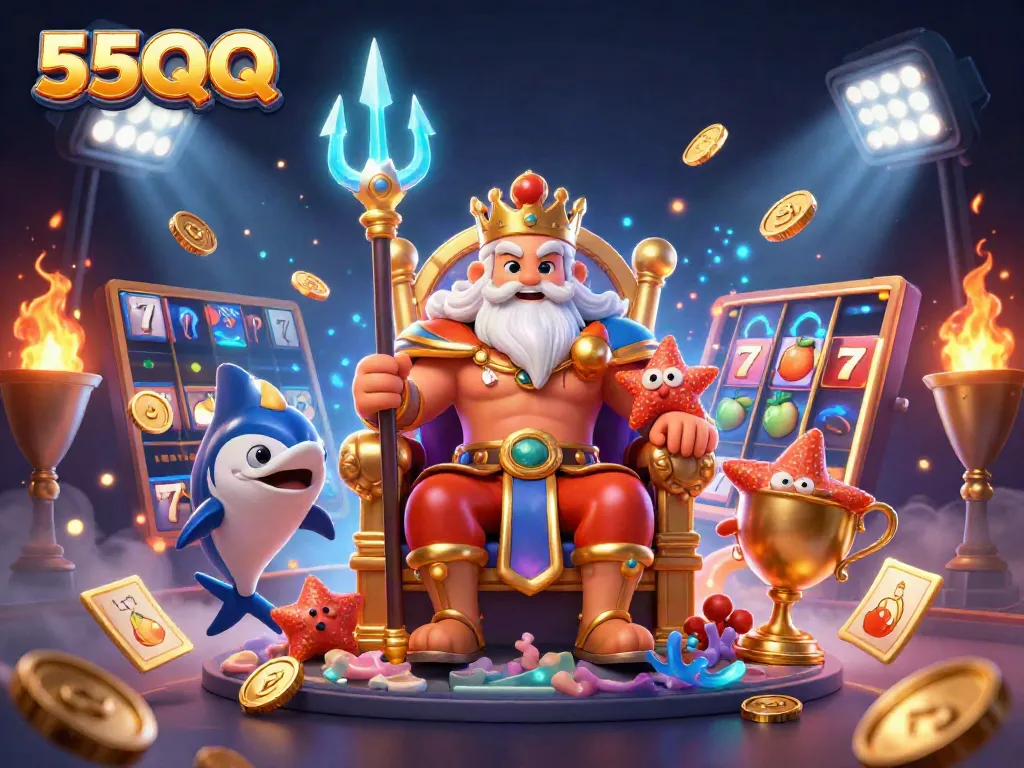Engage in thrilling slots action at 55QQ with Neptune, samurai, and jackpot elements!