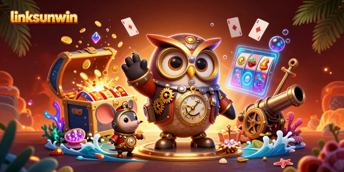 Spin to win with linksunwin’s vibrant 3D casino scene filled with treasures and excitement.