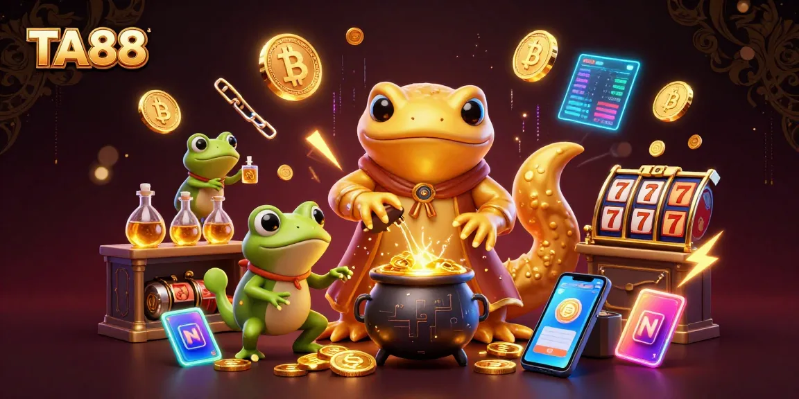 TA88 showcases a magical casino scene with a golden salamander alchemist crafting treasures.
