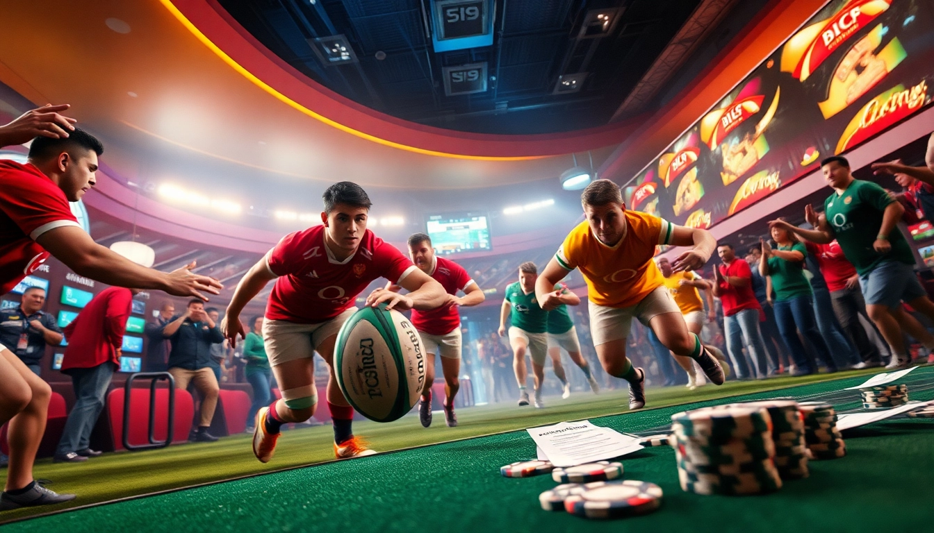 Pariez sur le rugby paris sportif avec une action intense et des spectateurs engagés.