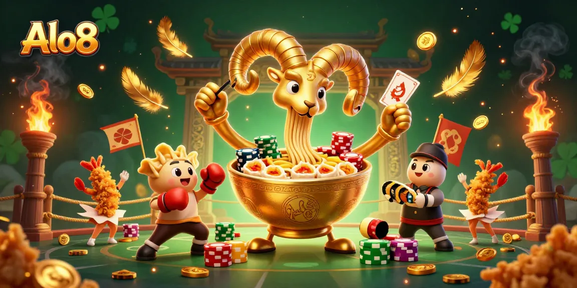 Alo8 brings thrilling casino action to life with 3D cartoon characters in a vibrant gaming scene.