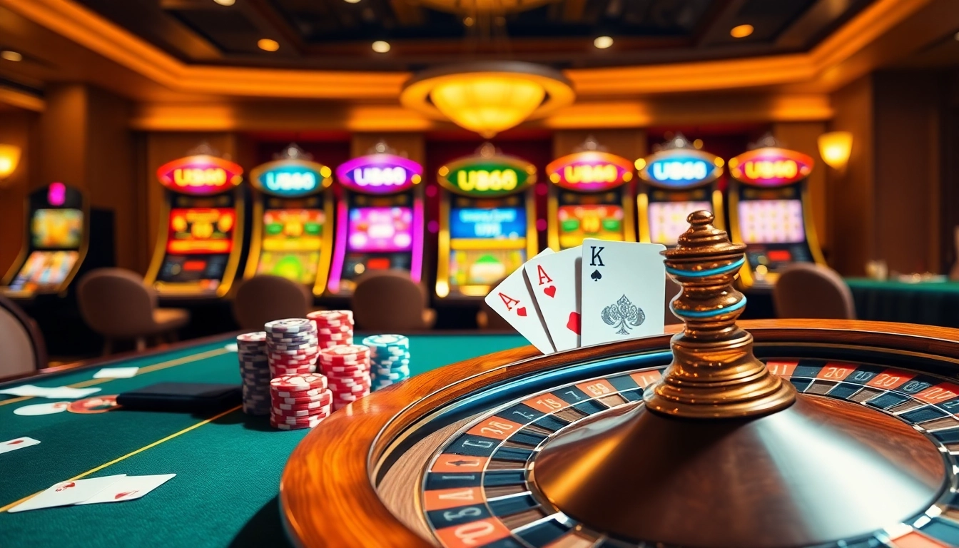 Experience the thrill of U888 with vibrant poker chips and luxurious casino ambiance.