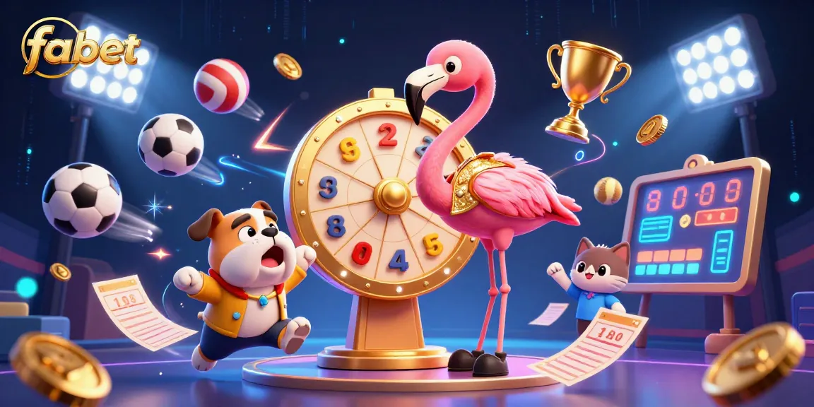 Spin to win fabulous prizes with fabet in this vibrant game show-inspired casino scene!