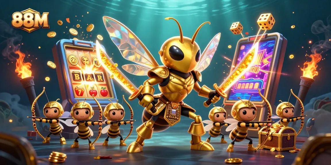 Experience thrilling gameplay at 88M with a vibrant casino scene full of dynamic elements.