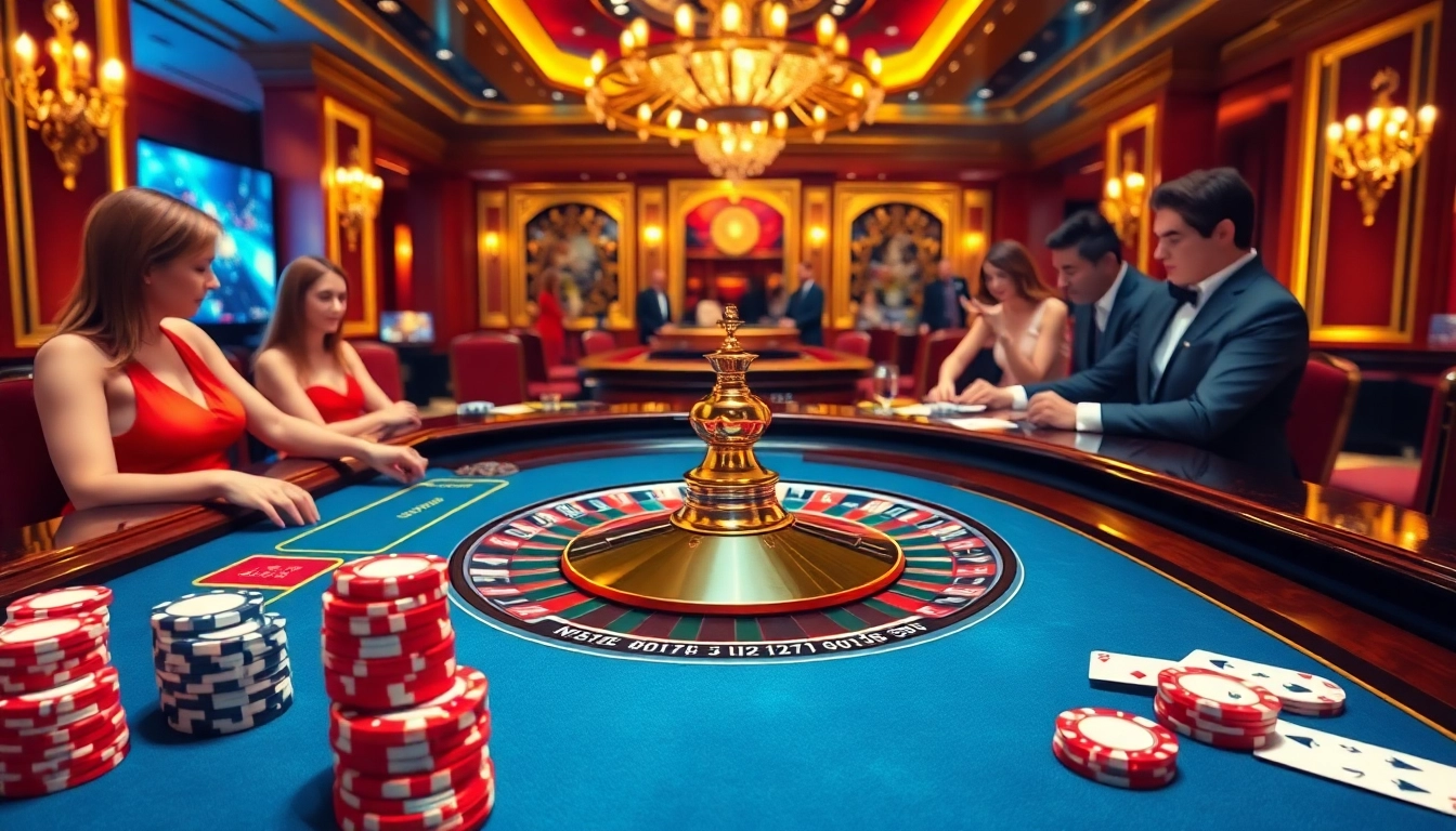 Vibrant casino experience highlighting meilleur casino en ligne france with players enjoying gaming.