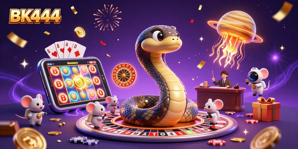 Experience thrilling gaming action at BK444 with unique cosmic characters and dynamic elements.