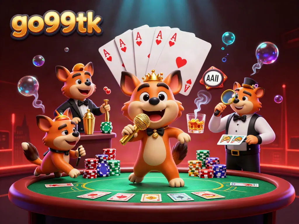 Experience the excitement at go99tk casino with hyena characters enjoying comedy and games.